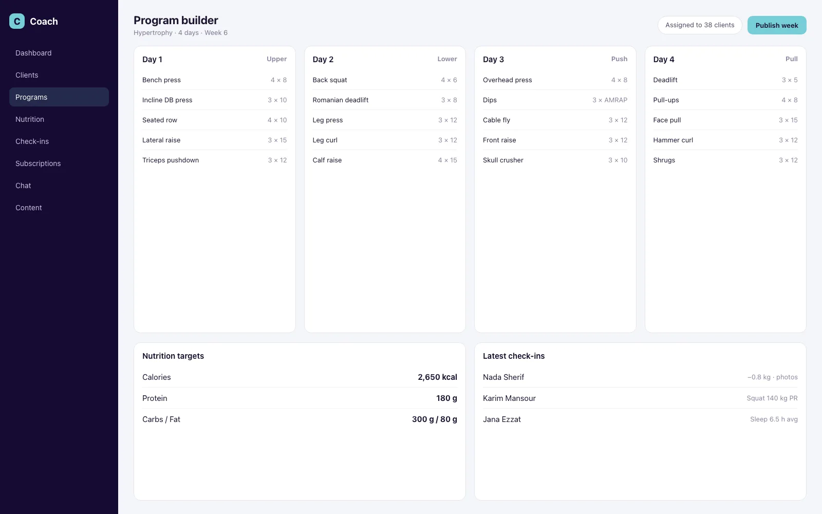 Desktop schedule